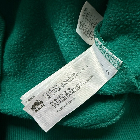 Roots Kanga Classic Hoodie in Green Women’s Size XS - Picture 8 of 11